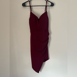“Emerald Sundae” Deep Red Dress